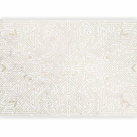 Carta da parati - Geometric Pattern Shades of Gold and Marble Stone