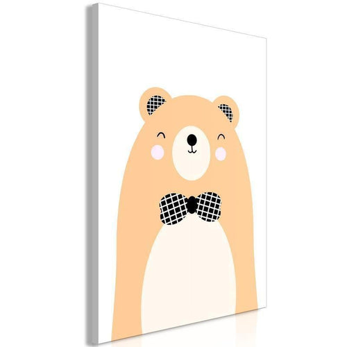 Quadro - Teddy Bear in Bow Tie (1 Part) Vertical