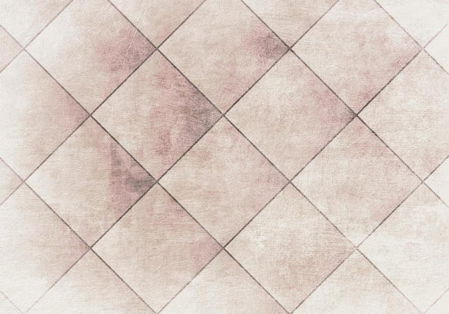 Carta da parati - Perfect cuts - geometric symmetrical tiled pattern with pattern