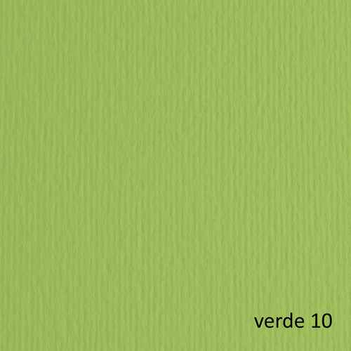 Blister 10Fg Cartoncino 70X100 220Gr Verde Pisello 110 Fabriano Elle Erre