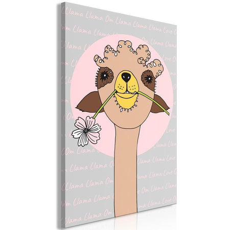 Quadro - Happy Llama (1 Part) Vertical