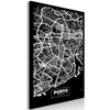Quadro - Negative Map: Porto (1 Part) Vertical