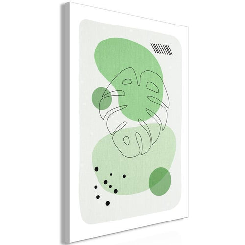 Quadro - Green Aesthetics of Monstera (1 Part) Vertical