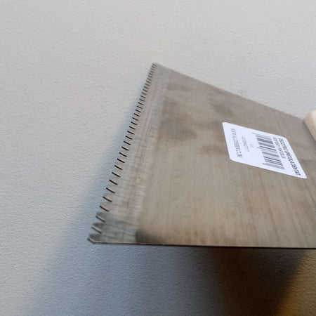 Spatola dentata art. S/411 da 18cm per colla impugnatura di legno