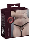 Perizoma Fetish Catena Bondage Play G-String Real Leather nero pelle PU one size