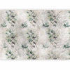 Carta da parati - Statue of nature - plant motif with green leaves with grey patterns