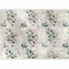 Carta da parati - Statue of nature - plant motif with green leaves with grey patterns