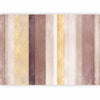 Carta da parati - Striped pattern - abstract background in stripes of different colours with gold pattern
