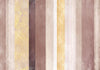 Carta da parati - Striped pattern - abstract background in stripes of different colours with gold pattern
