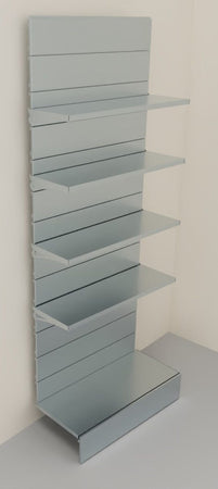 Modulo aggiuntivo scaffalatura metallica zincata per negozi di cm. 100x40x250h