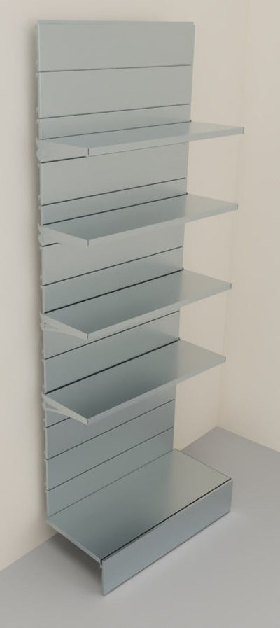 Modulo aggiuntivo scaffalatura metallica zincata per negozi di cm. 100x40x250h