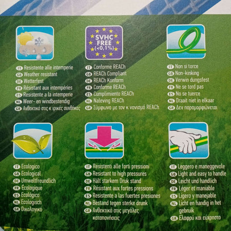 Benman tubo retinato 3/4" - 19mm da 25mt a 5 strati per giardino resiste a 30 bar