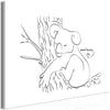 Quadro - Quiet Charm of Nature (1-part) - Sleeping Koala in Black and White