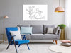 Quadro - Quiet Charm of Nature (1-part) - Sleeping Koala in Black and White