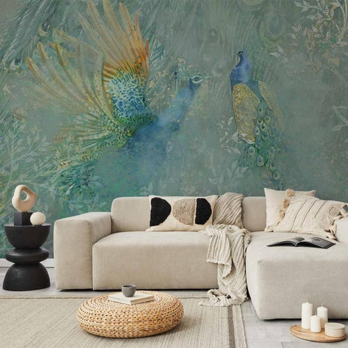 Carta da parati - Peacocks Dancing - Third Variant