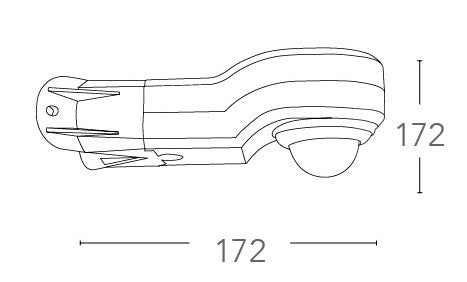 Sensore di Movimento Bianco 130° 1000 watt