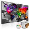 Quadro di sughero - Cubic World