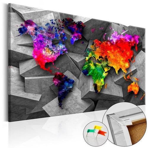 Quadro di sughero - Cubic World