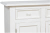 Biscottini Biscottini Credenza Country Shabby Chic Legno Tiglio Bianca Anticata 110x45x103