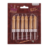 Set di 6 candele a forma di pisello rosa carne per la sposa alla festa hot di addio al nubilato o compleanno diciottesimo sexy gadget per adulti 18+ (Copia)