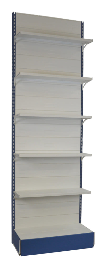 Scaffalatura metallica da negozio con piani con mensole regolabili cm. 100x40x300h