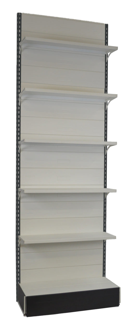 Scaffalatura metallica da negozio con piani con mensole regolabili cm. 100x40x300h