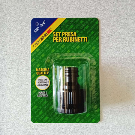 California 1/2" - 3/4" portagomma presa rubinetto giardino