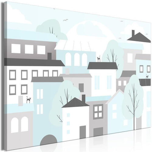 Quadro - Colorful Town (1 Part) Wide