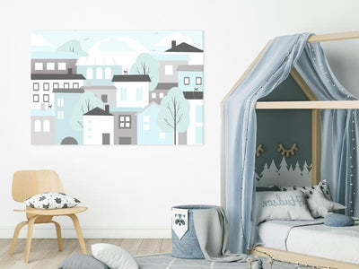 Quadro - Colorful Town (1 Part) Wide