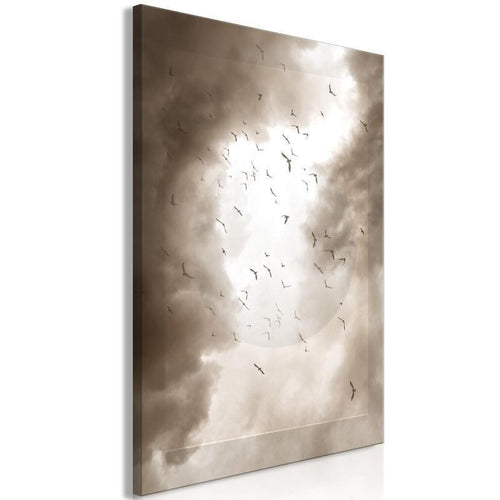 Quadro - Birds in the Clouds (1 Part) Vertical
