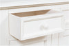 Biscottini Biscottini Credenza Country Shabby Chic Legno Tiglio Bianca Anticata 110x45x103