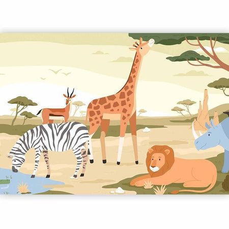 Carta da parati - Animals From Jungle Vector Illustration