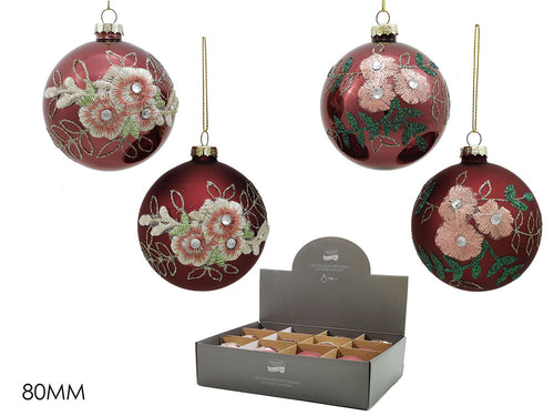 Palline in vetro - fiori