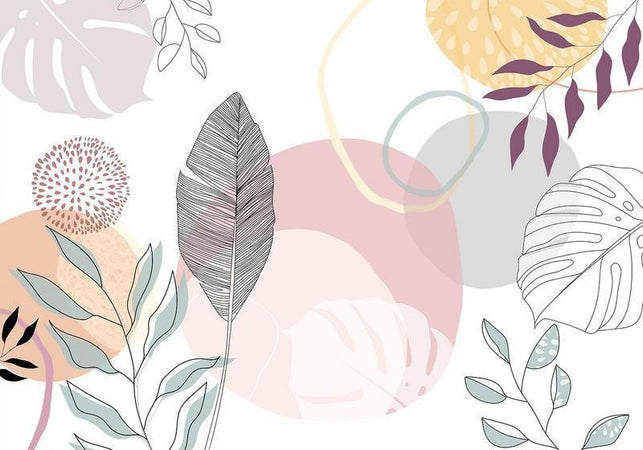 Carta da parati - Vegetable Line Art