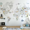 Carta da parati - Minimalist Map for Childrens Room