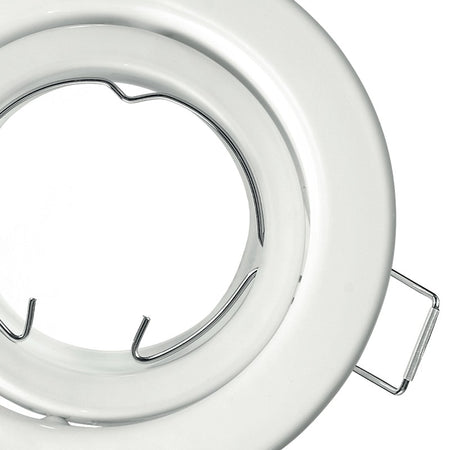 Ghiera bianca per faretto a incasso orientabile MR16