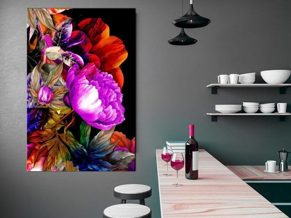 Quadro - Nature in Summer Hues (1-part) - Flower Garden of Inspiration