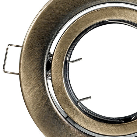 Ghiera brunita per faretto a incasso orientabile MR16