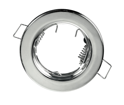 Ghiera per faretto a incasso fisso cromato MR16