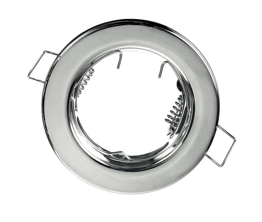 Ghiera per faretto a incasso fisso cromato MR16