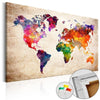 Quadro di sughero - Colourful Universe