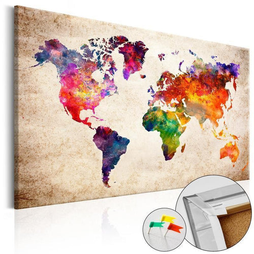 Quadro di sughero - Colourful Universe