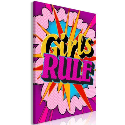 Quadro - Energy of Colors (1-part) - English Text on Colorful Background