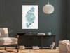 Quadro - Floral Planet (1 Part) Vertical