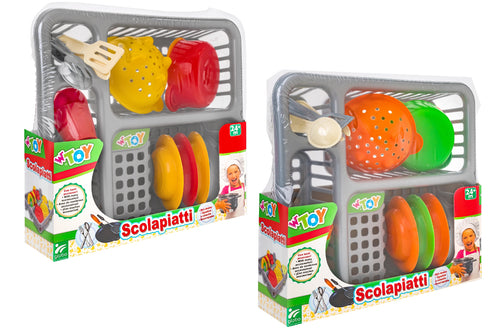 Scolapiatti con accessori cucina