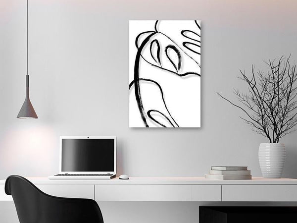 Quadro - White Monstera (1 Part) Vertical