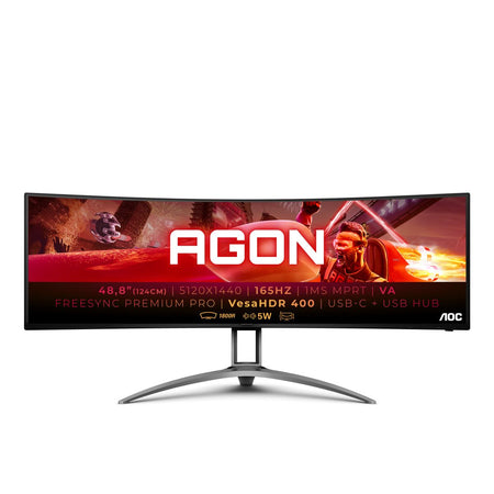 Aoc b2 ag493ucx2 monitor pc 124 cm (48.8\") 5120 x 1440 pixel quad hd led nero