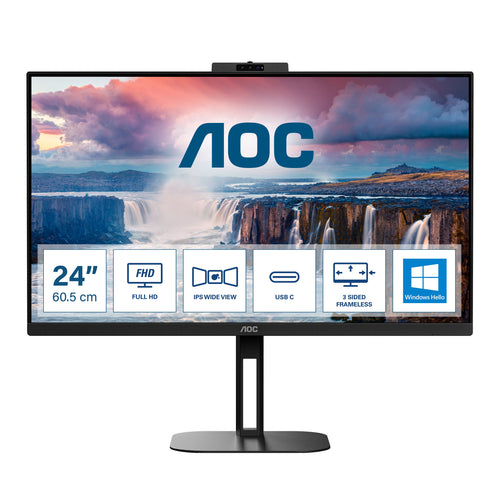 Aoc v5 24v5cw/bk monitor pc 60,5 cm (23.8\) 1920 x 1080 pixel full hd led nero