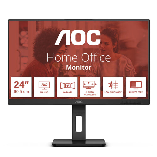 Aoc e3 24e3qaf led display 60,5 cm (23.8\) 1920 x 1080 pixel full hd lcd nero