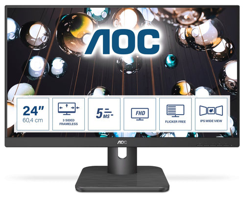 Aoc e1 24e1q monitor pc 60,5 cm (23.8\) 1920 x 1080 pixel full hd led nero